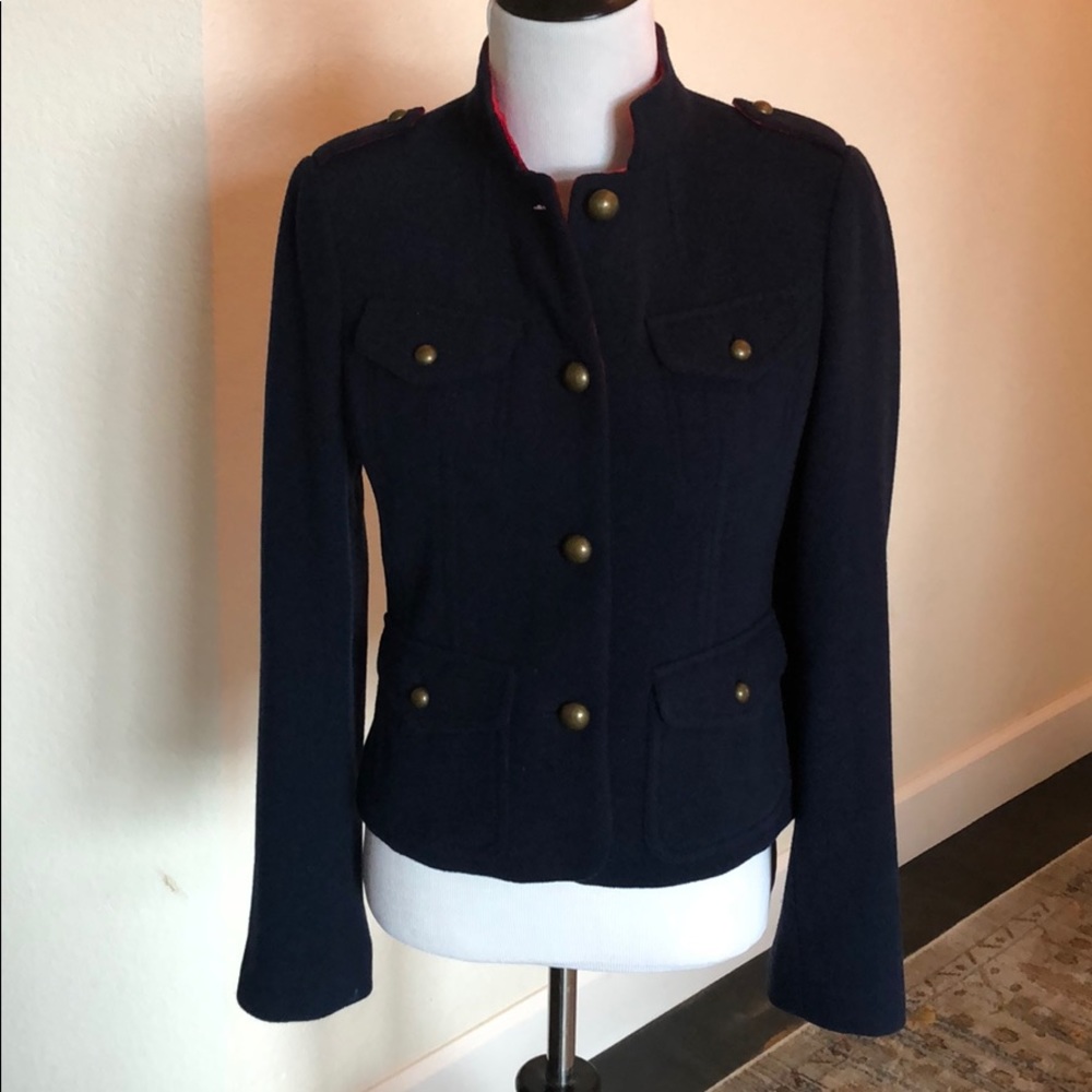 Boden wool and velvet lined military coat